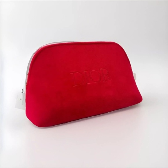 DIOR Red Half Moon Pouch with custom Handle - Picture 6 of 9